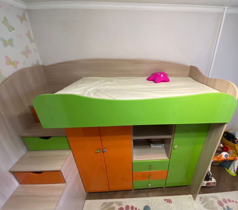 Детская стенка двухярусная