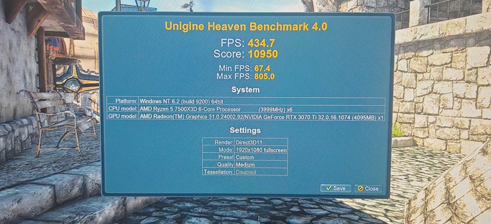 Мощен Геймърски Компютър Ryzen 5 7500X3D/32Gb DDR5/1TB SSD Corsair/RTX 3070TI/WIFI & BT/Гаранция