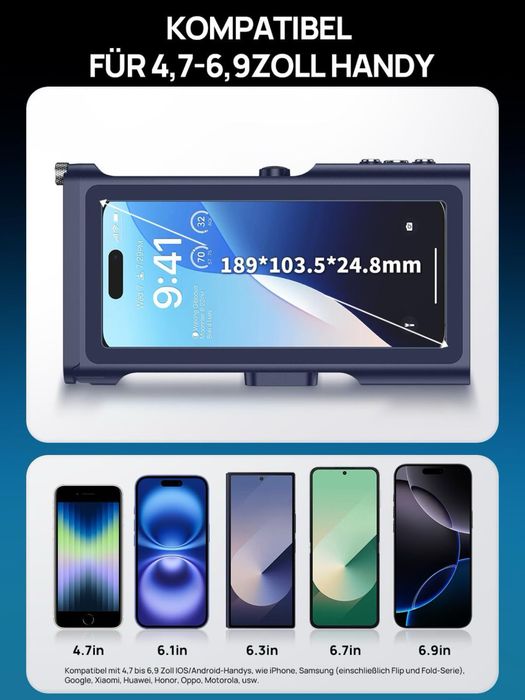 Lanhiem Husă Telefon Subacvatică IPX8 – 15m – Diving – iPhone/Samsung – 4.7-6.9”