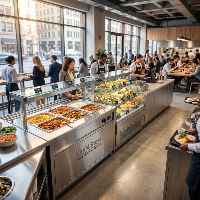 Ovqat tarqatish liniyasi (Nerjaveyka) — XaaN Steel Professional