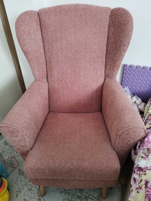 Розово Кресло Фотьойл
