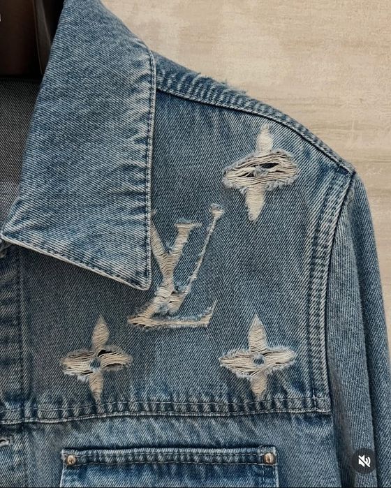 S\M\L Louis Vuitton Denim Trucker suit din blug - Geaca si Pantalon