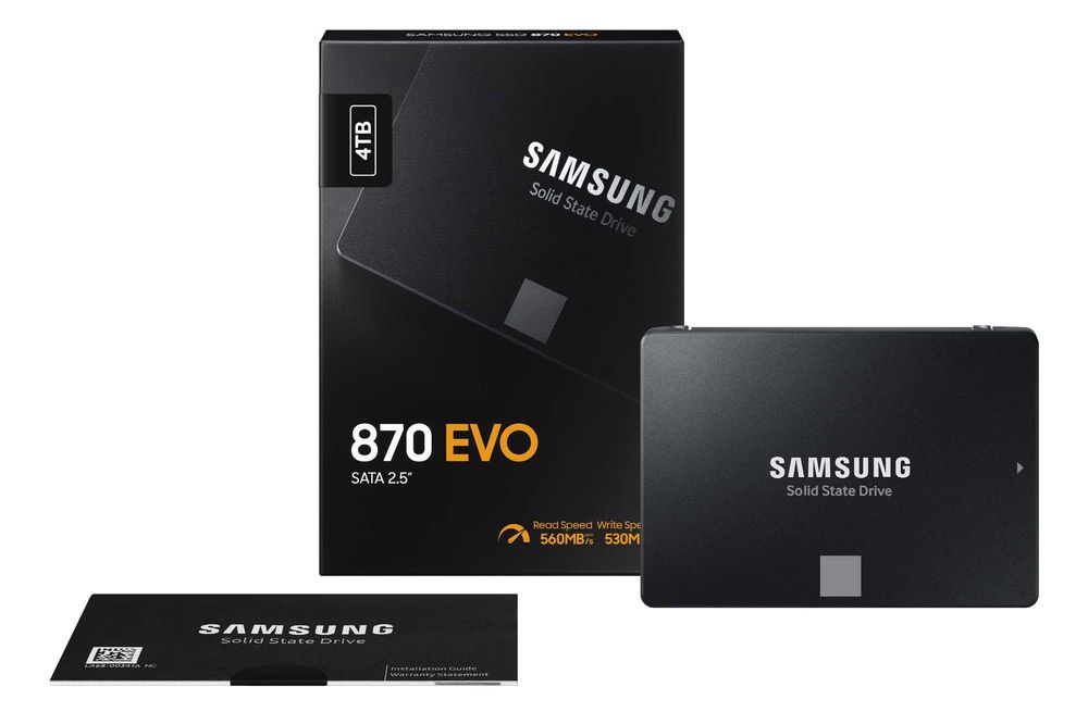 Нов Samsung 870 EVO 4TB SSD SATA 2.5" - 3 г. гаранция, налични 4 бр.