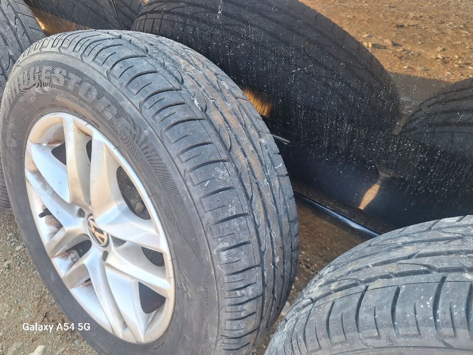 Jante VW Tiguan R16 model San Francisco cu anvelope vara 215/65R16 Bridgestone dot 0223