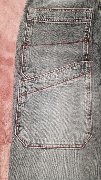 Blugi gri super baggy noi cu eticheta Bershka