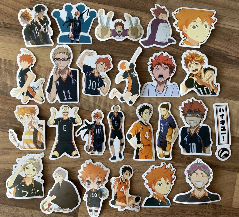 Стикеры аниме Волейбол/Haikyu!! Фигурки аниме Волейбол