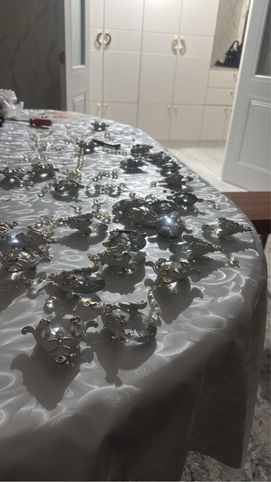 Люстра хрустальна 8 рожкова