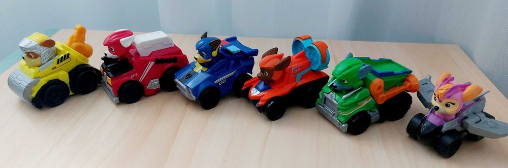 Set 6 masinute Patrula Catelusilor / Paw Patrol