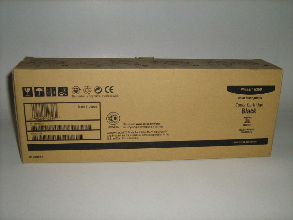 Toner XEROX Phaser 6360 NOU cyan si magenta 12000 pagini, negru 18000