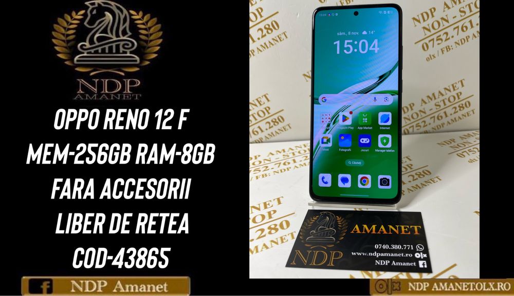 NDP Amanet Braila Oppo Reno 12F 256gb (43865)