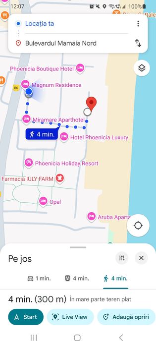 Apartament Mamaia Nord, Parcare Privata