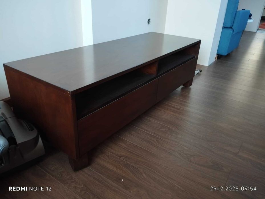 ТВ шкаф тиково дърво