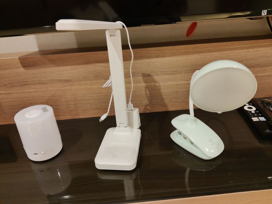 Три вида настольных ламп и ночников