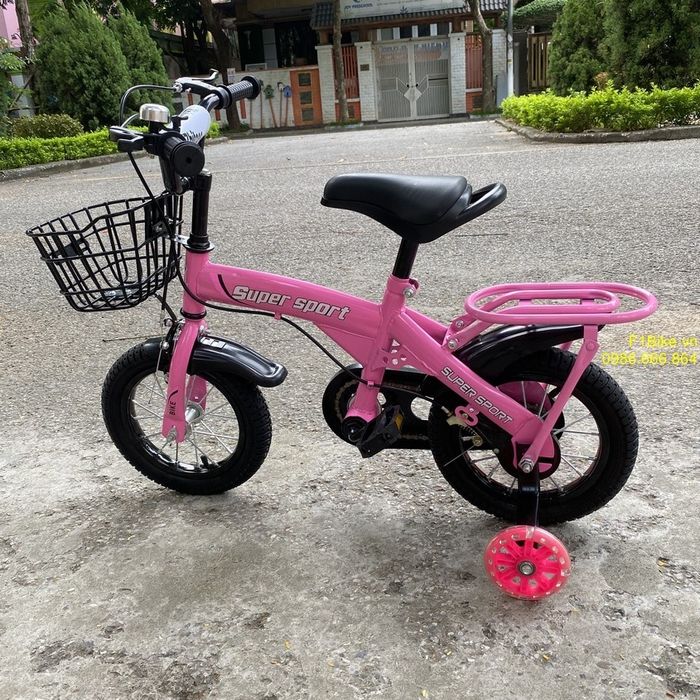 Детско Колело 12,14,и 16 Ина Бяло ,Розово и Оранжево със светещи