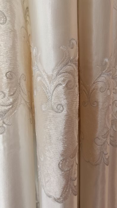 Шторы и тюль атлас мрамор