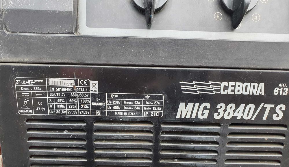 Aparat sudura CEBORA MIG 3840/TS, 400A