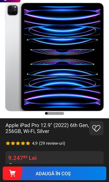 iPad Pro 12.9 6th generation 256 GB cu Magic Keyboard