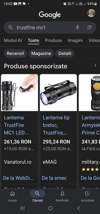 Lanterna profesionala