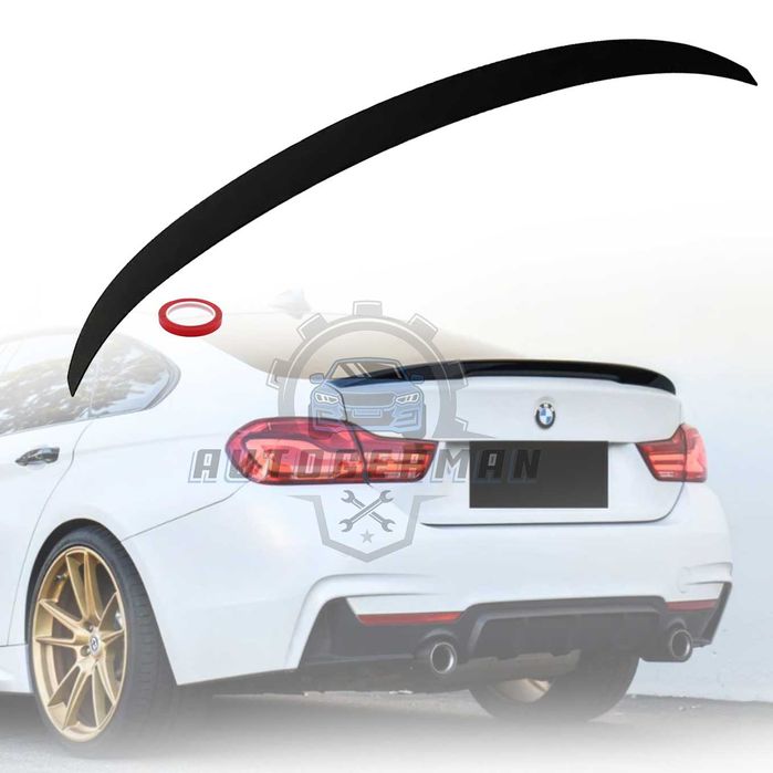 BMW F36 Спойлер P style  черен гланц ф36 бмв крило багажник нови