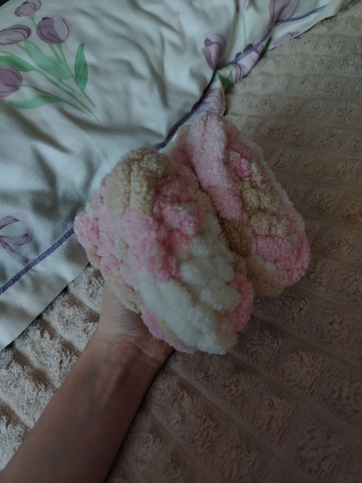 детские вязонные ботиночки