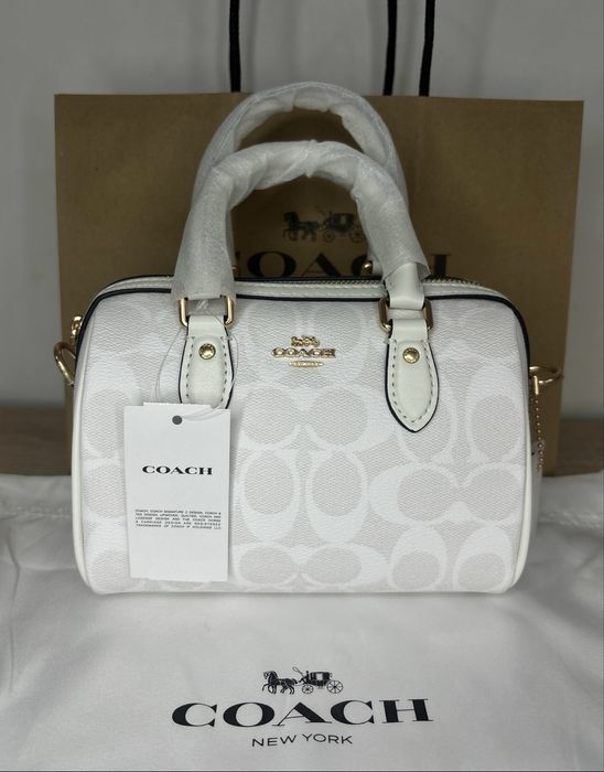 Coach/Mini Rowan/Бяла Чанта