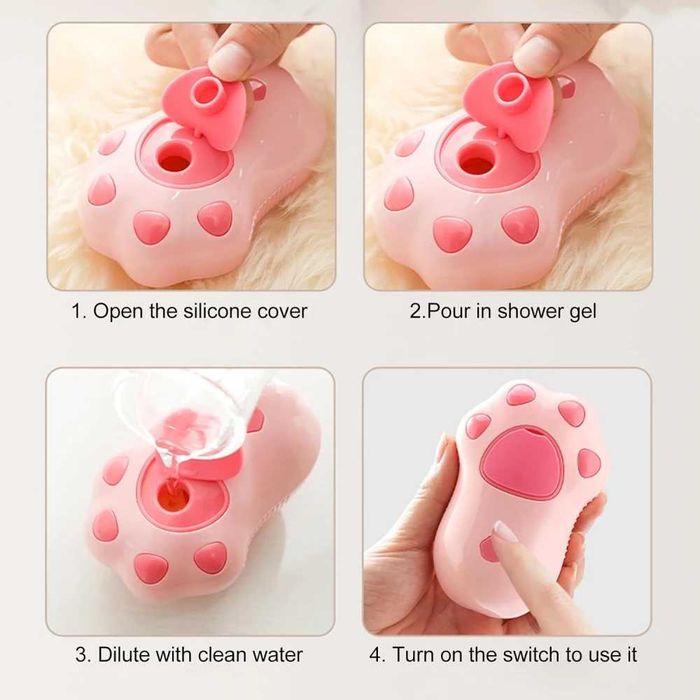 Четка за разресване и масаж с пара за домашни любимци