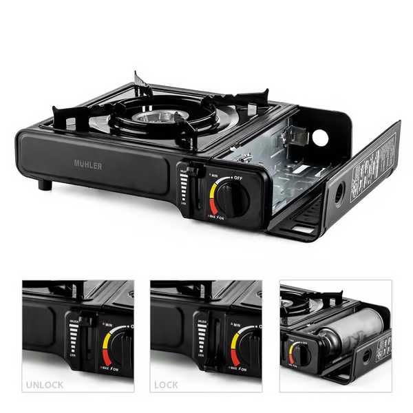 Туристически газов котлон с пиезозапалване + куфарче