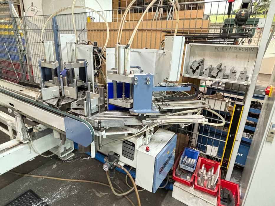 Linie de sudura -debavurare la 4 capete Hollinger MSP / Rotox EPA 472