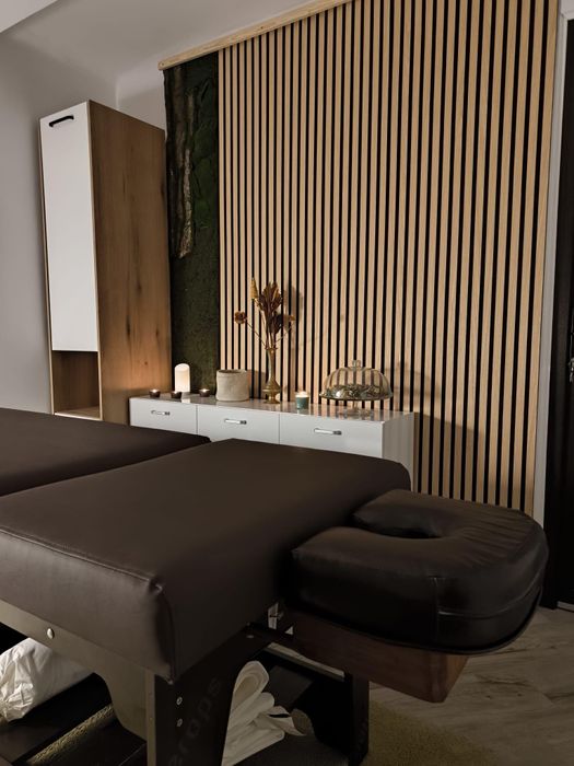 Pat  masaj fix salon + set complet prodoape si halate