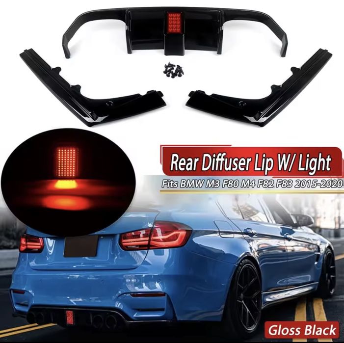 Difuzor Ornament Bara Spate Evacuare BMW F30 M3 F80 M4 F82 F83 stop LED