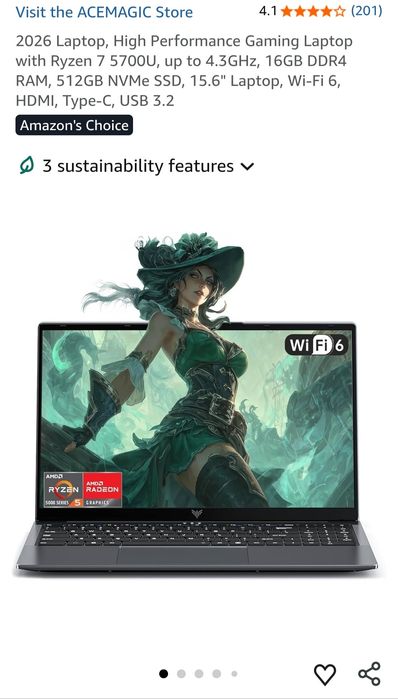 Laptop ACEMAGIC LX15 Pro/ AMD Ryzen-7 5700U/ 16GB/ 512GB SSD/ SIGILAT