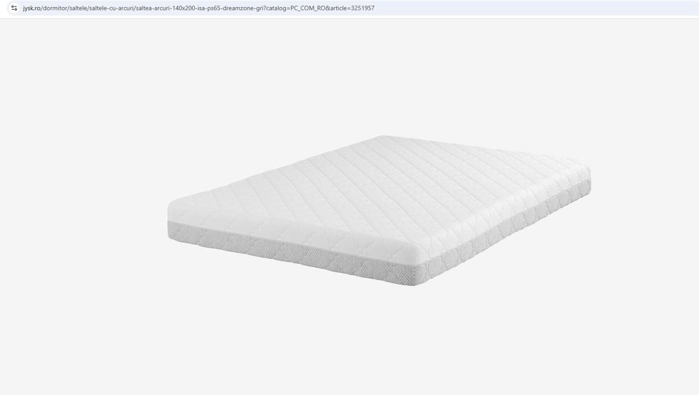 Saltea JISK arcuri si spuma 140x200