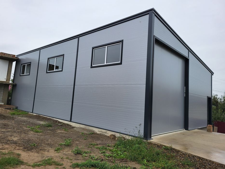 Vand hala metalica 10x20 cu panouri sandwich conform proiec