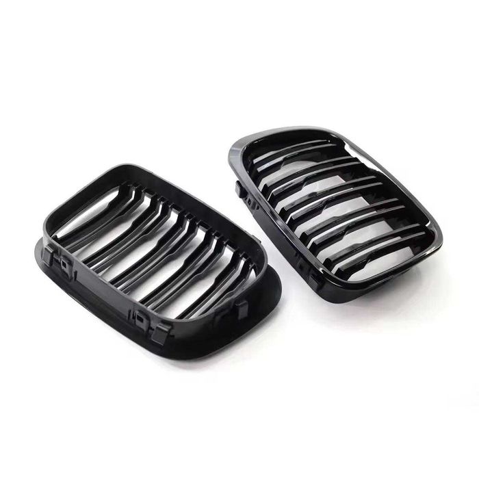 Grile Duble M Radiator Negru Lucios Bmw Seria 3 E46 NFL 1998-2001