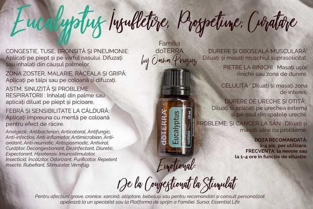 Eucalyptus - ulei esential de Eucalipt doTerra 15ml