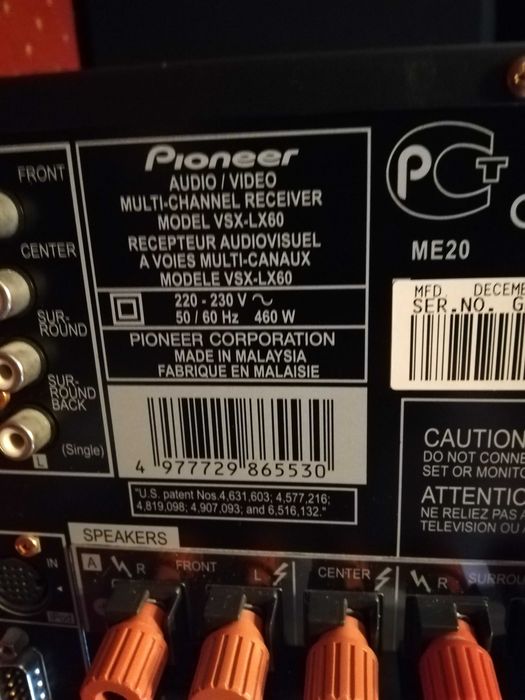 Pioneer VSX-LX60 - Audio Video Multi-Channel Receiver cu telecomanda - Impecabil
