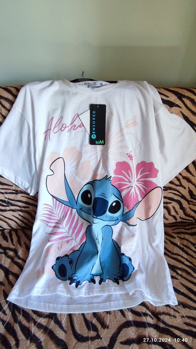 Бяла тениска с размер М