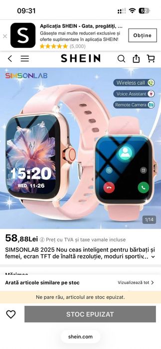 Smartwatch nou roz