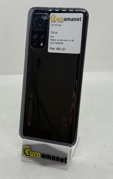 Telefon mobil Xiaomi Mi 10T Pro, Dual SIM, 128GB, 8GB RAM, 5G -A-