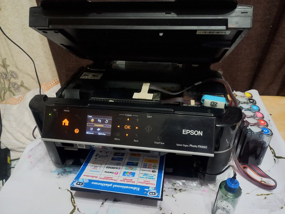 Epson px660. Принтер. 6 цвет. 3в 1. Срочно