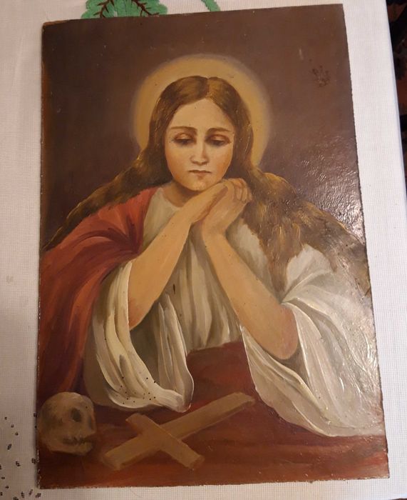 Tablouri vechi pictate pe lemn