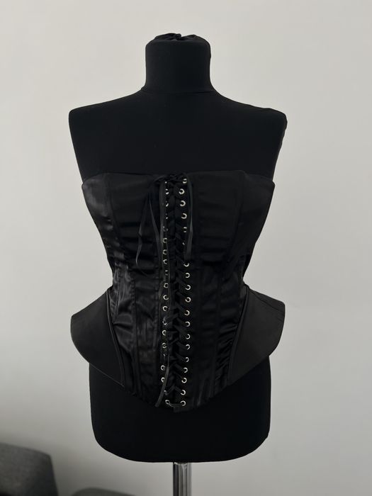 Corset negru satin S si M