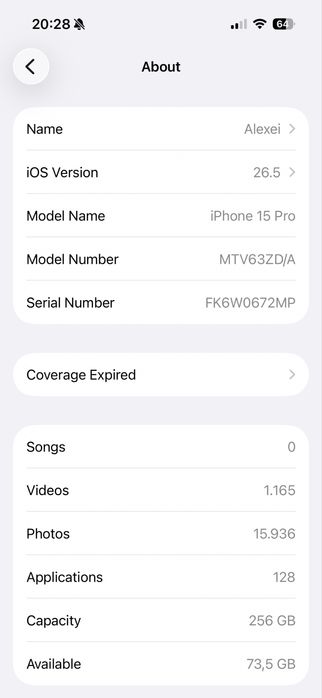 Iphone 15 pro 256 nevelocked