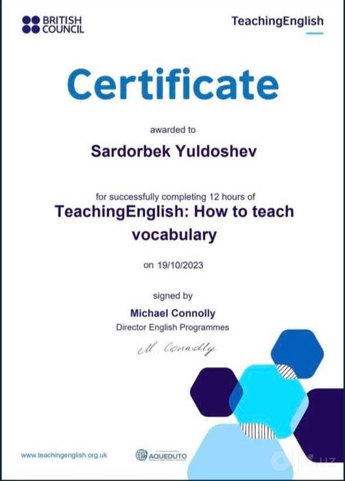 Репетитор Английского языкп
