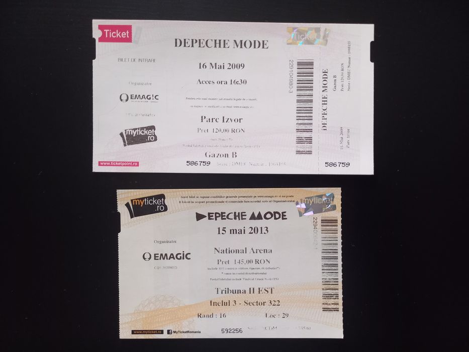 Bilet Concert (de Colecție)