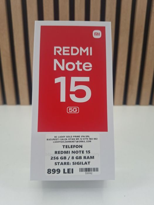 Redmi Note 15 / 256 GB / 8 GB RAM / SIGILAT / #59992