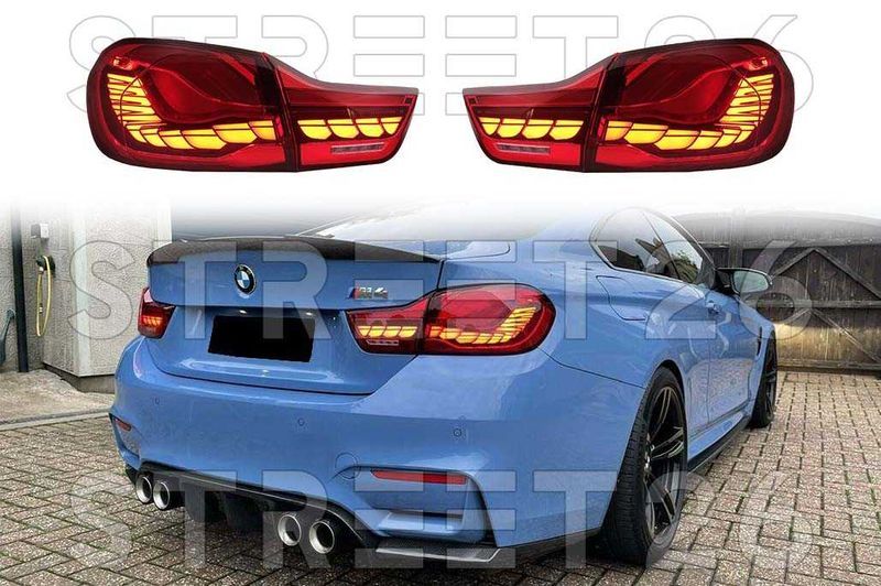 Stopuri OLED BMW Seria 4 F32 F33 F36 M4 F82 F83 Rosu Clar