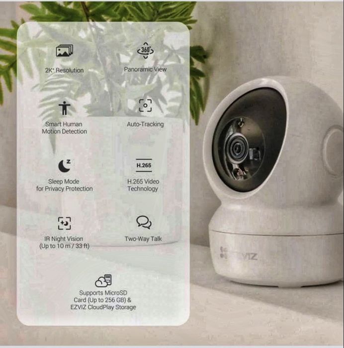 Ezviz CS-H6C Pro (1080P) Wi/fi kamera. Для дома