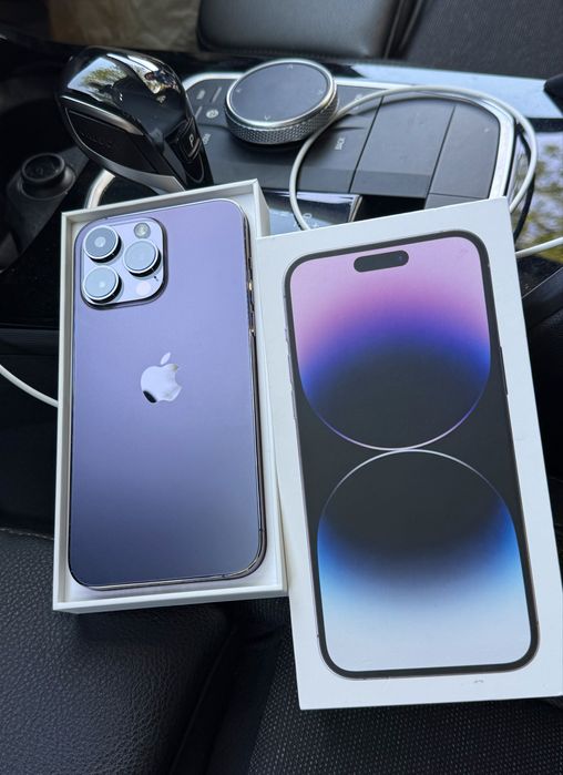 iPhone 14 PRO MAX Deep Purple • iOS 17• 128GB Neverlocked- Full Box-