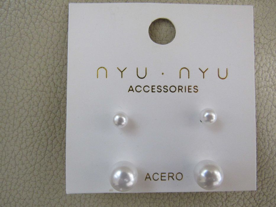 Обеци от синтетична перла-2 варианта